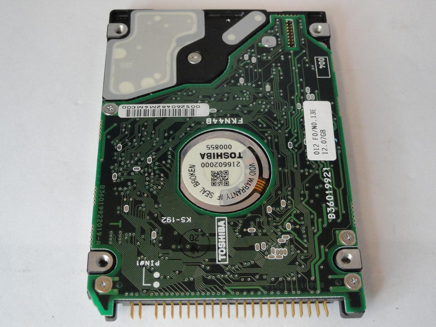 PR13033_HDD2149_Toshiba 12Gb IDE 4200rpm 2.5in Laptop HDD - Image2
