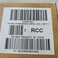 HP PS/2 Keyboard Black/Silver 107 Keys ( KB-0316 434820-031 435302-031 ) NEW