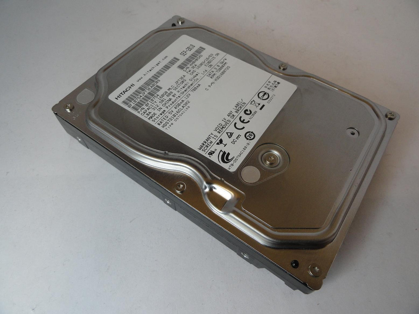 0F10754 - Hitachi 160GB SATA 7200rpm 3.5in HDD - Refurbished