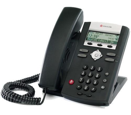 Polycom SoundPoint IP 331 Corded VoIP 2 Line Phone (2200-12365-025 used)
