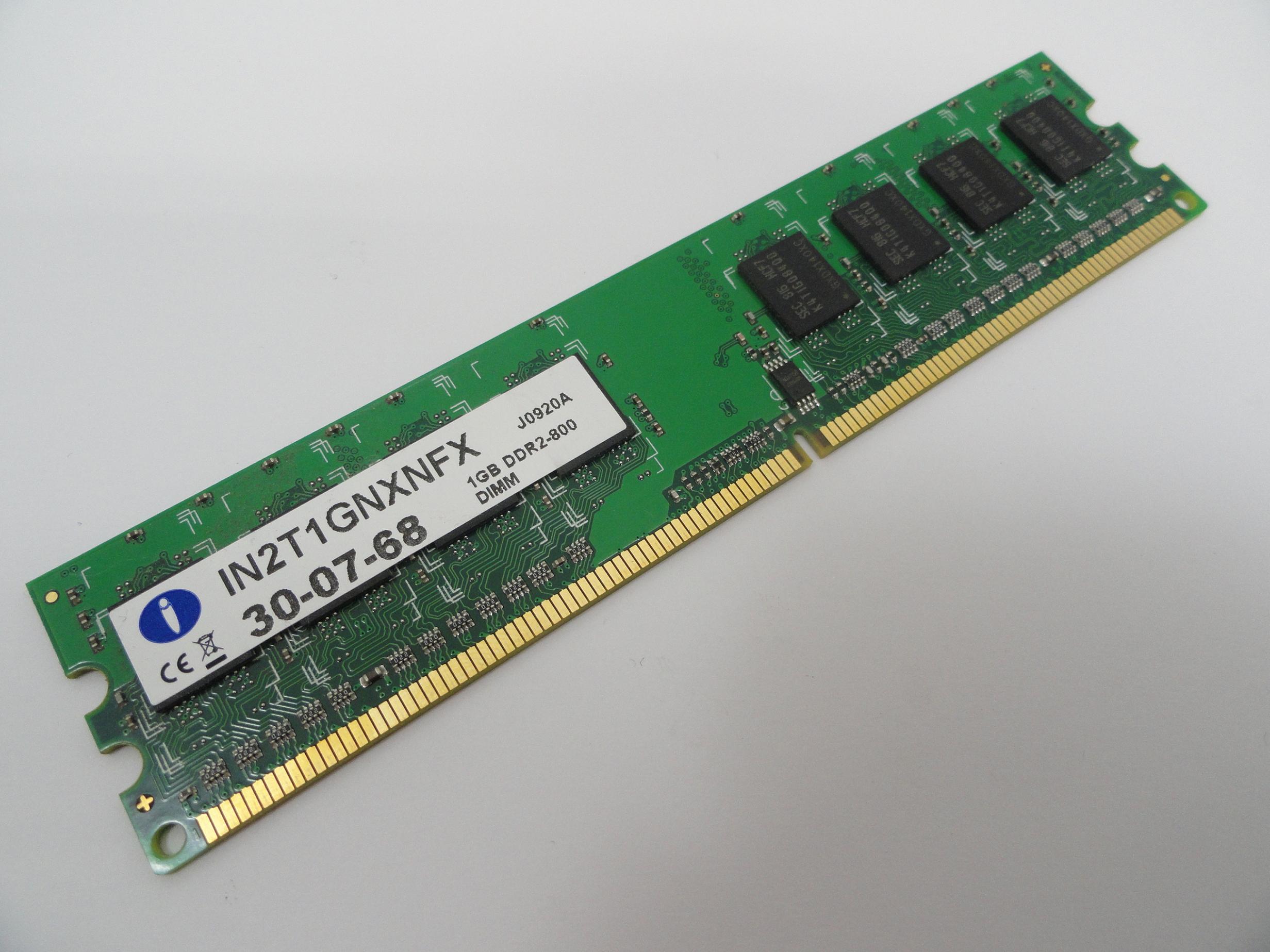 Integral 1Gb DDR2-800 DIMM RAM Module ( IN2T1GNXNFX ) REF