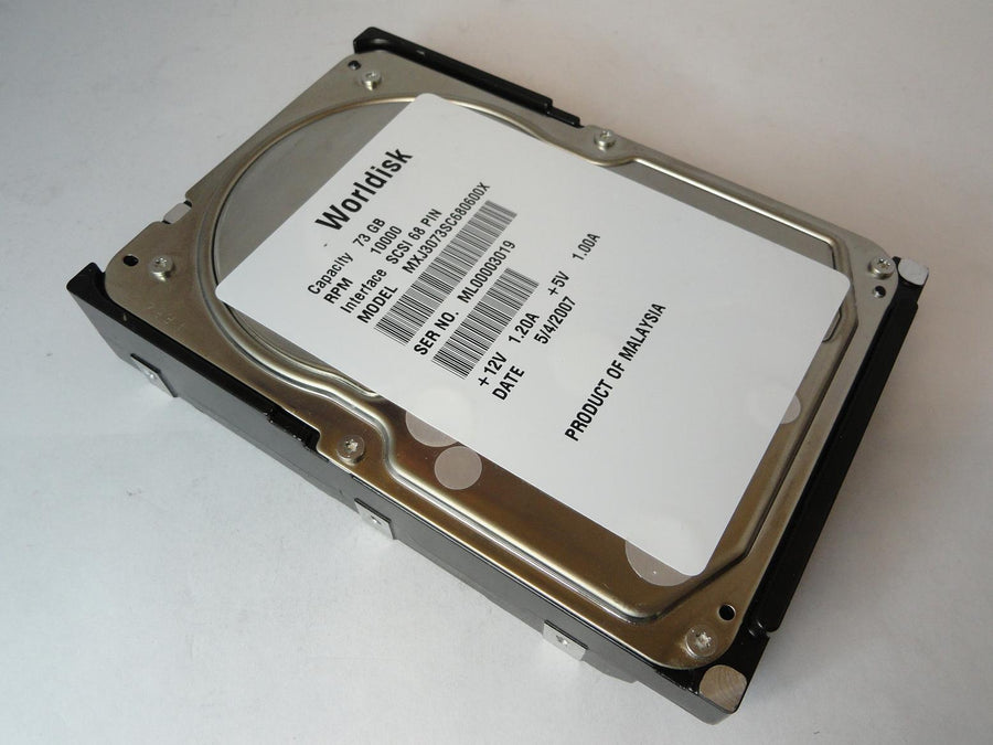 Worldisk 73GB SCSI 68 Pin 10Krpm 3.5in HDD
