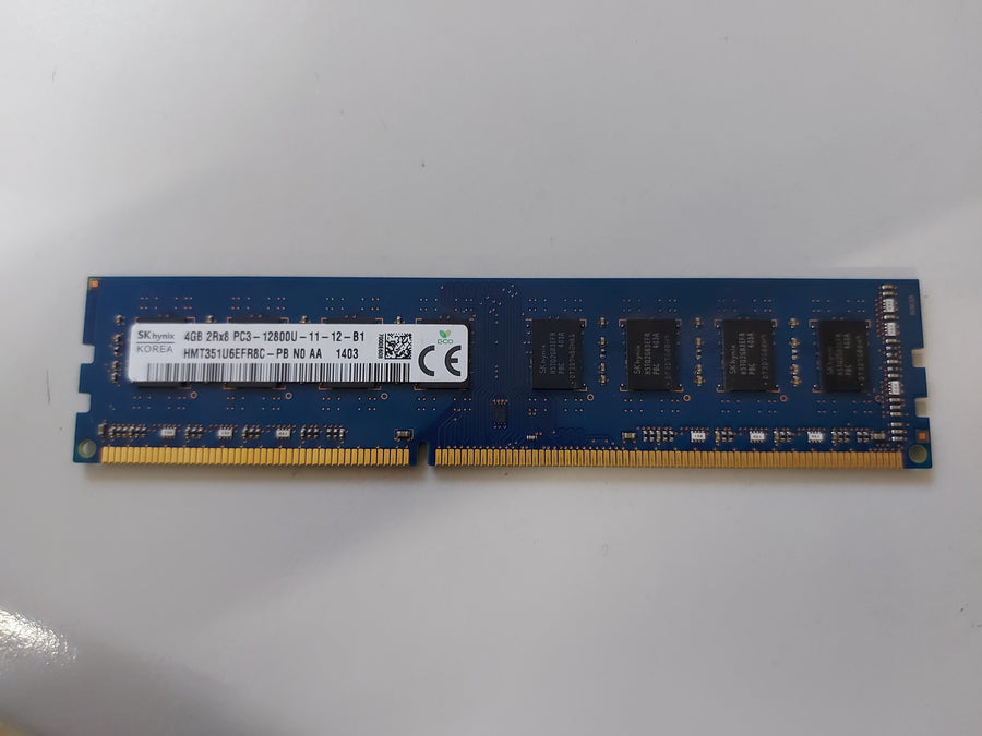 Hynix 4GB PC3-12800 DDR3-1600MHz non-ECC Unbuffered CL11 240-Pin DIMM ( HMT351U6EFR8C-PB 03T6566 ) REF