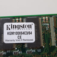 Kingston 128MB 168pin PC100 CL2 16c 8x8 SDRAM DIMM KGM100X64C3/64 9902111