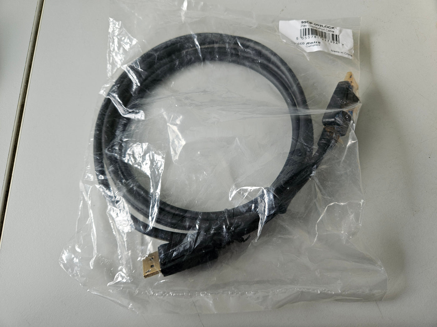 Cables Direct 2Mtr Black DisplayPort Cable ( 99DP-002LOCK ) NEW