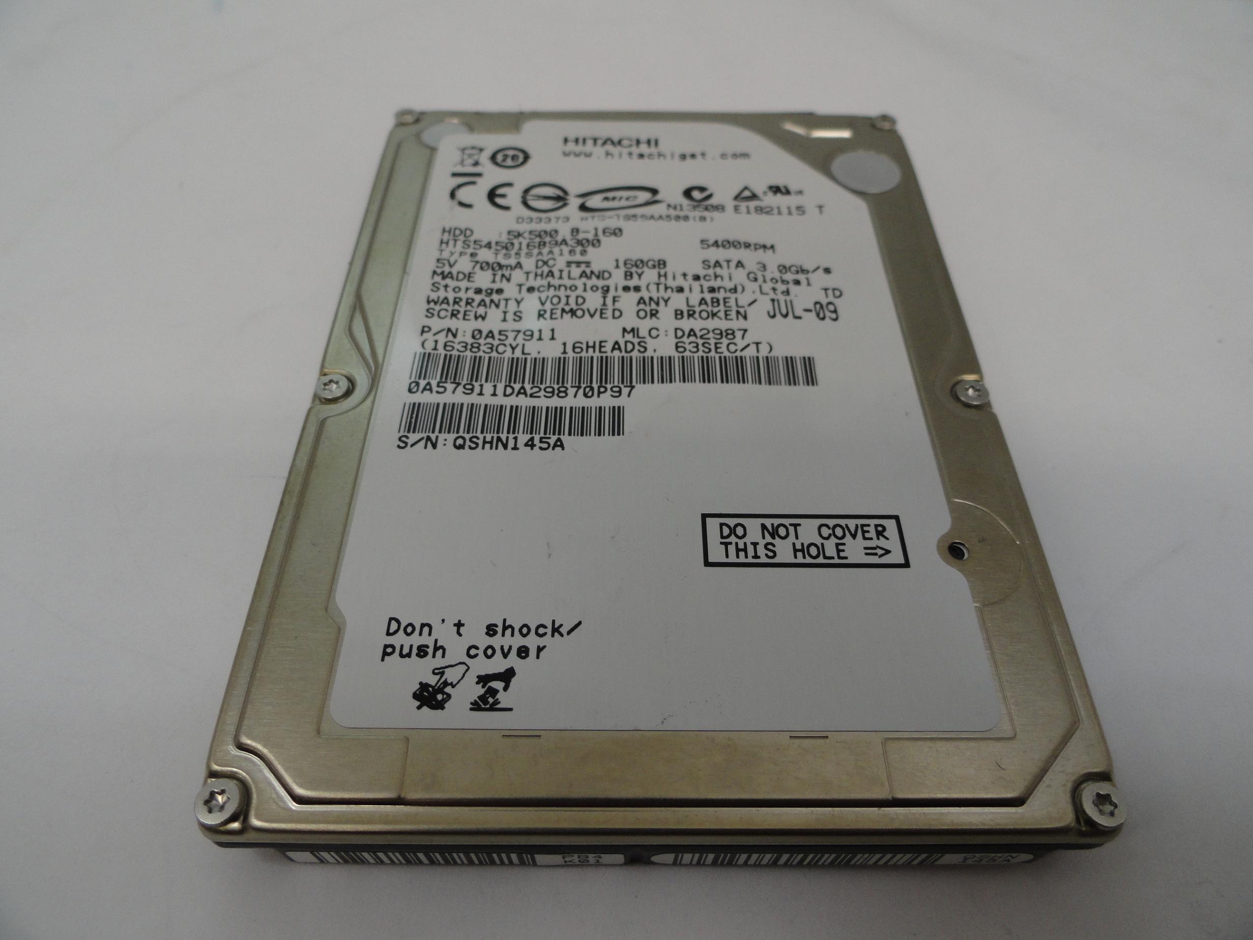 PR18268_0A57911_Hitachi 160GB SATA 5400rpm 2.5in HDD - Image3