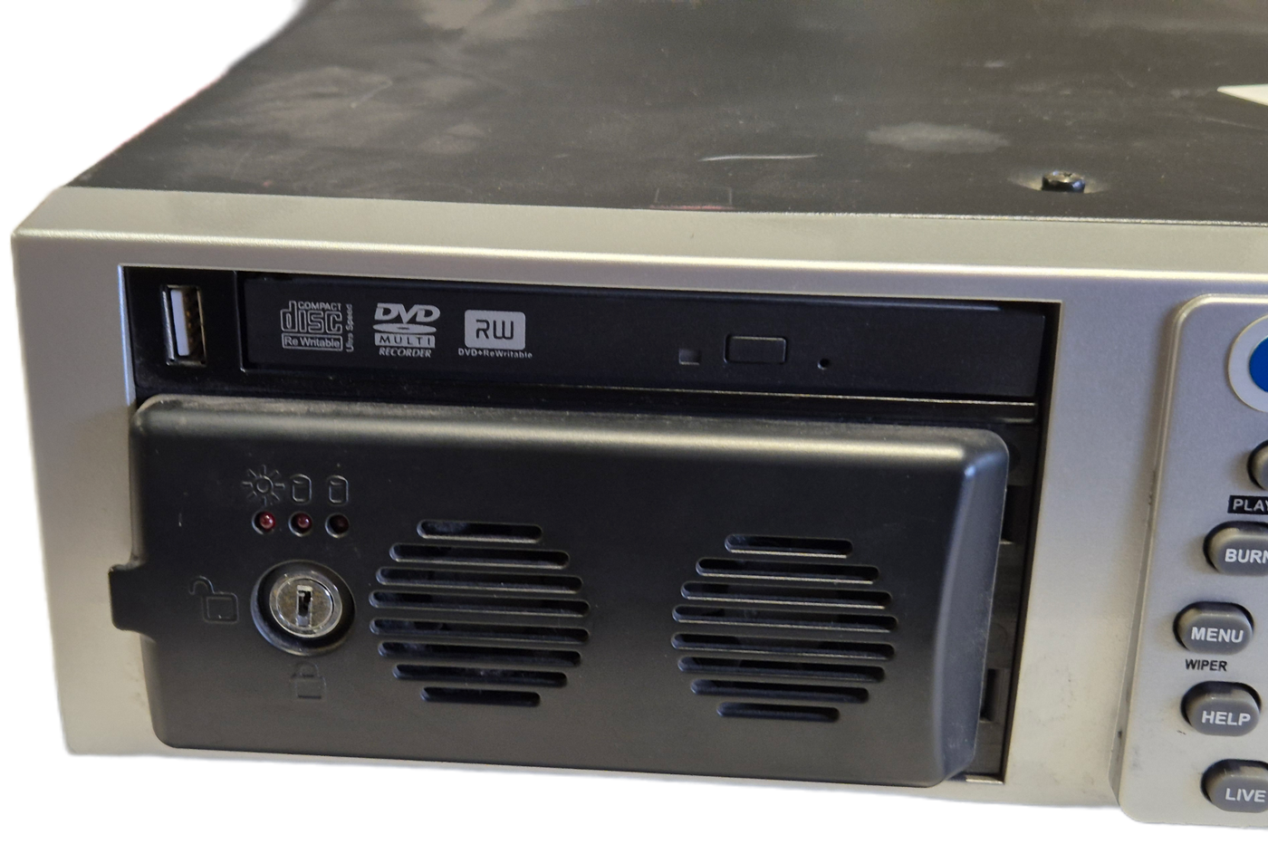 VideoSwitch Vi-R4000 16 Camera 1TB Net Recorder CCTV DVR - Missing key to drive caddy - password reset ( Vi-R4005T1 ) USED