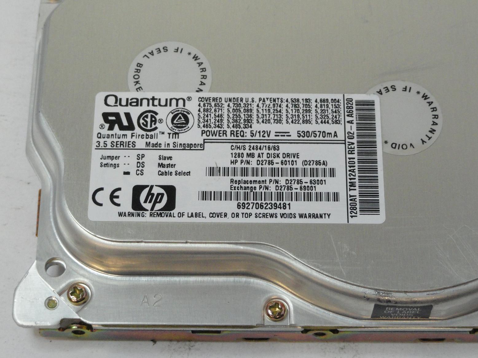 PR03747_TM12A101_HP/Quantum 1,2GB IDE 3.5" HDD - Image2