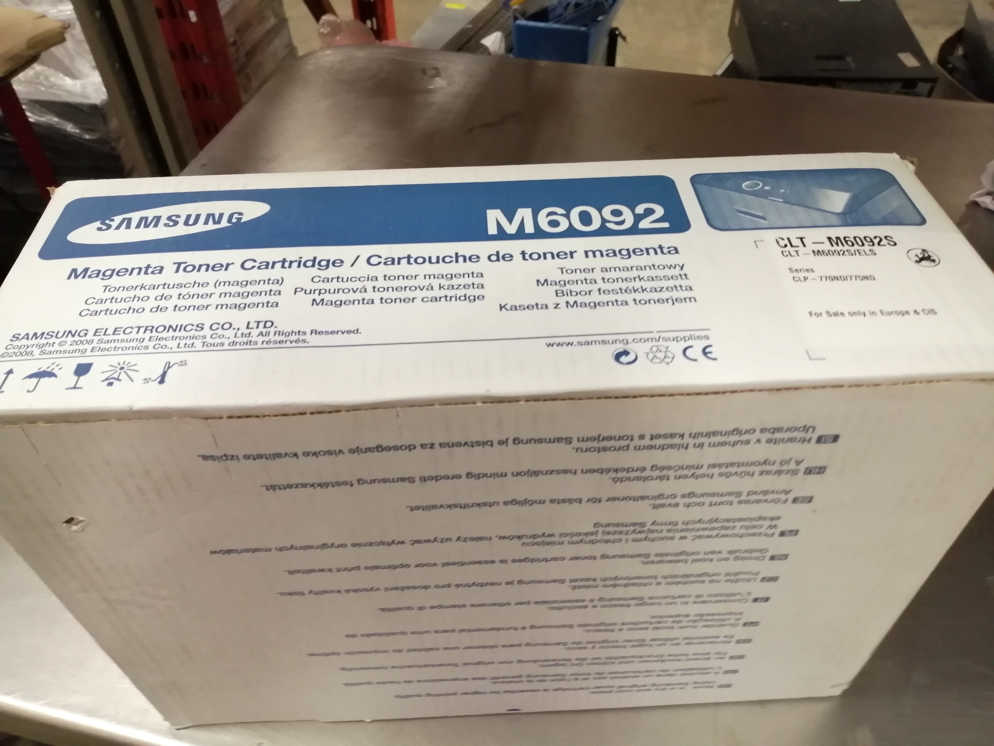 SAMSUNG MAGENTA PRINTER TONER ( CLT-M6092S 77OND ) NOB FINAL SALE