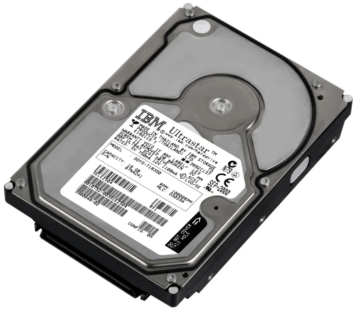 IBM Sun 18GB SCSI 80 Pin 10Krpm 3.5in HDD ( 07N4241 DDYS-T18350 390-0048-02 3900048-02 ) REF