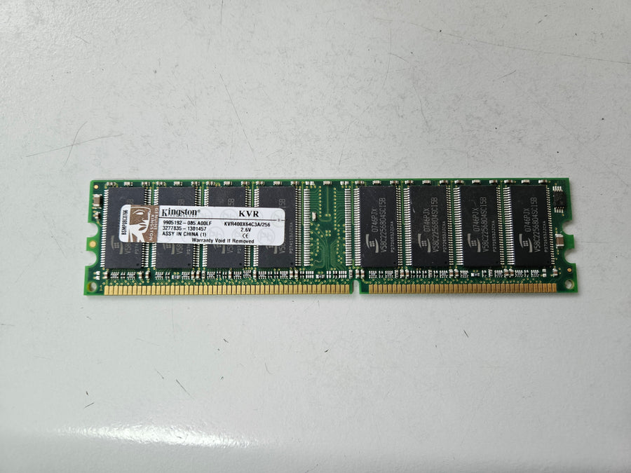 Kingston 256MB DDR-400MHz PC3200 CL3 184-Pin UDIMM ( KVR400X64C3A/256 9905192-085.A00LF ) REF