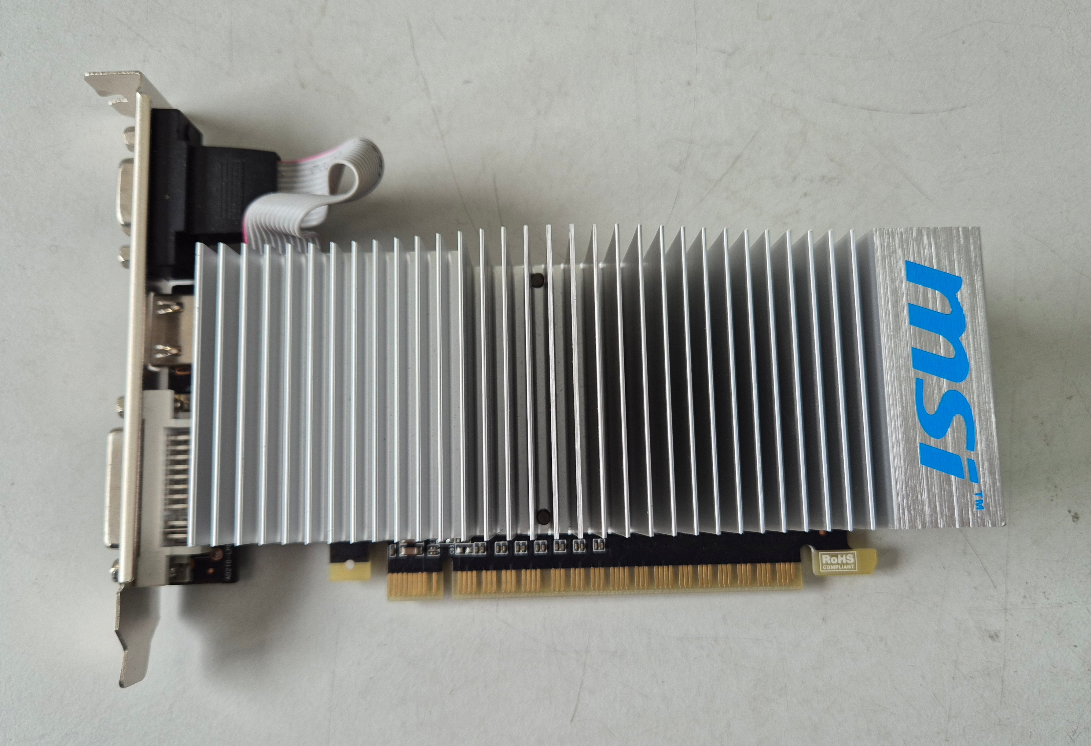 MSI GeForce 210 1GB DDR3 PCI Express Graphics Card ( N210-MD1GD3H/LP ) USED