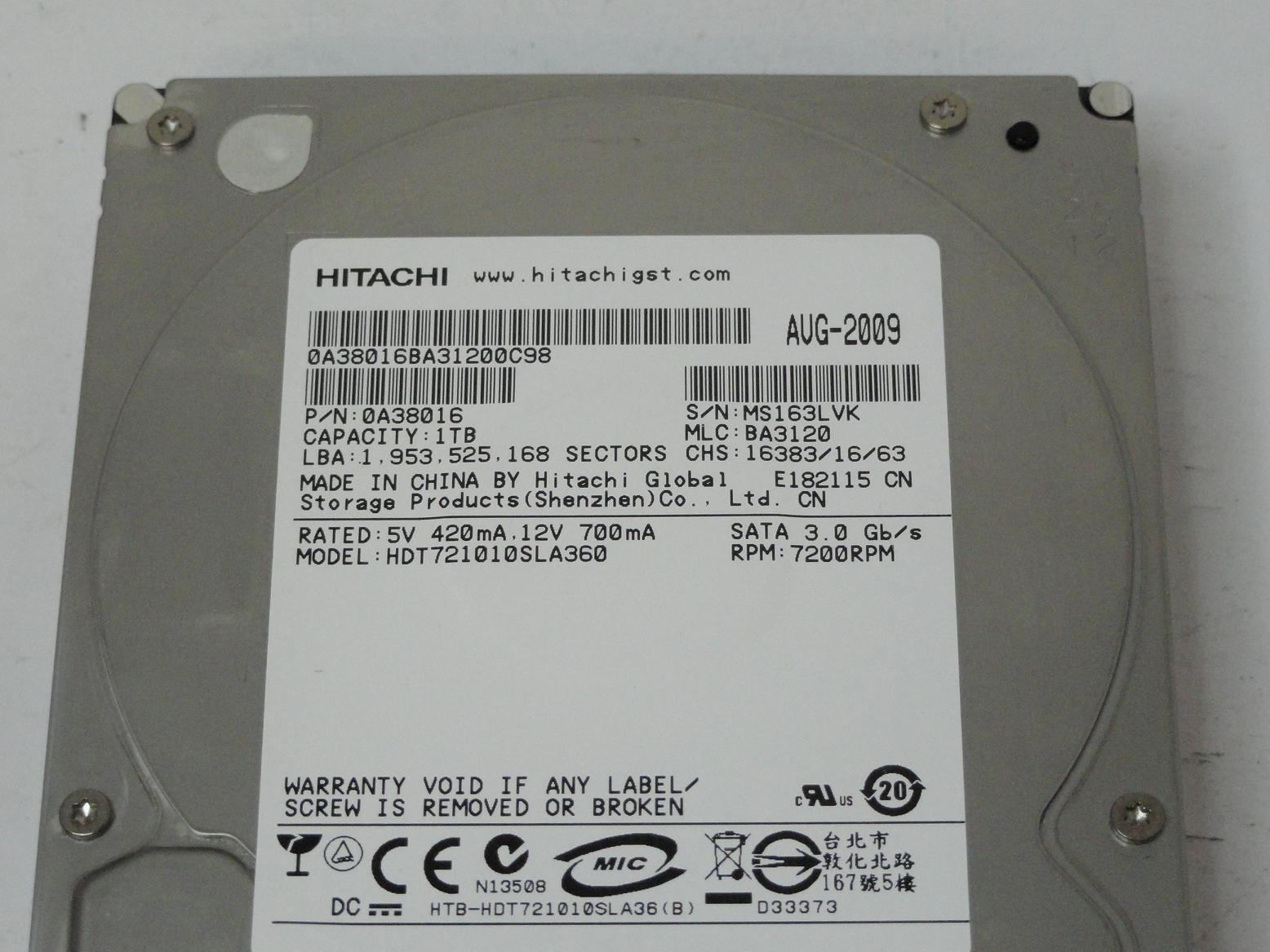 PR25170_0A38016_Hitachi 1TB SATA 7200rpm 3.5in HDD - Image3