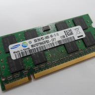M470T5663EH3-CF7 - Samsung 2GB 200p PC2-6400 CL6 16c 128x8 DDR2-800 2Rx8 1.8V Unbuffered SODIMM - Refurbished