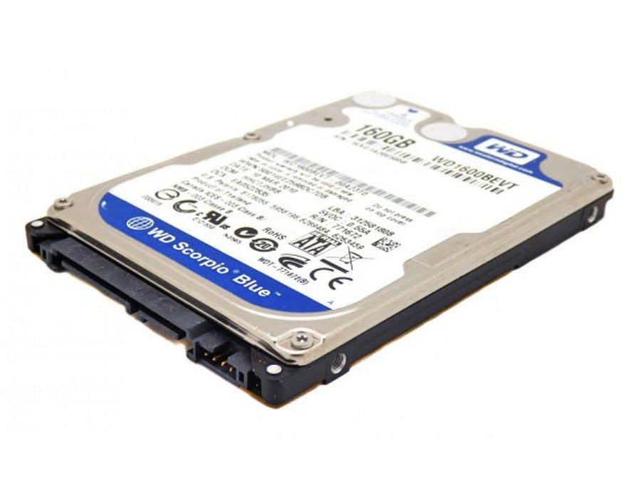 Western Digital 160GB SATA 5400rpm 2.5in HDD ( WD1600BEVT WD1600BEVT-00A23T0 ) USED