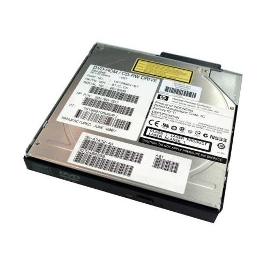 Teac HP Black 5.25in Slimline IDE CDRW/DVD Drive ( DW-224E 1977098V-57 3R-A7472AA 294766-9D7 383696-002 ) REF