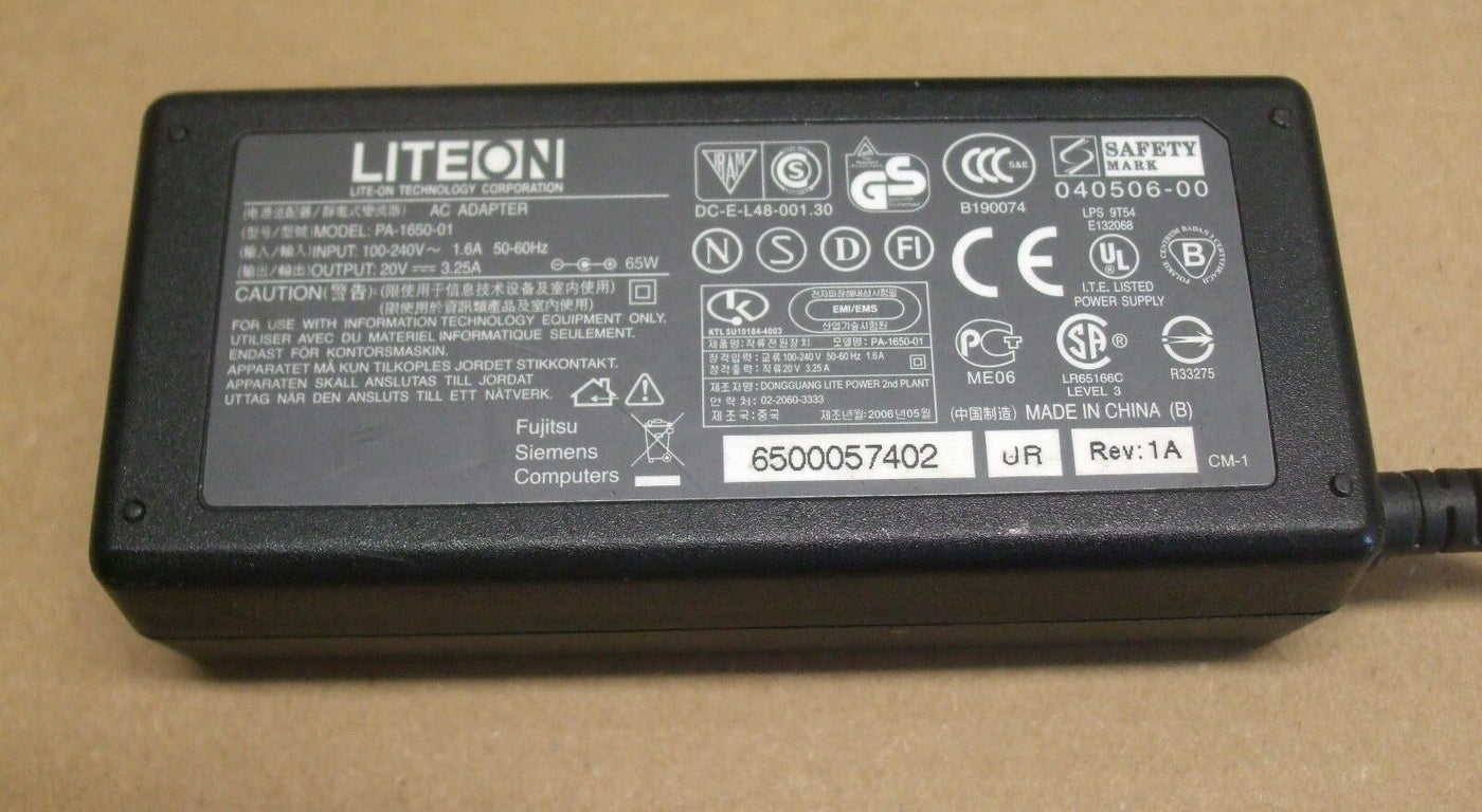 LITEON AC ADAPTOR (PA 1650 01 USED)