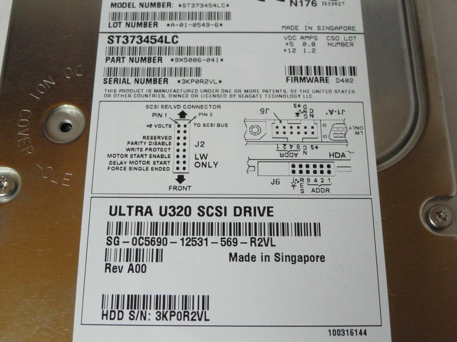PR22705_9X5006-041_Seagate Dell 73GB SCSI 80 Pin 15Krpm 3.5in HDD - Image2