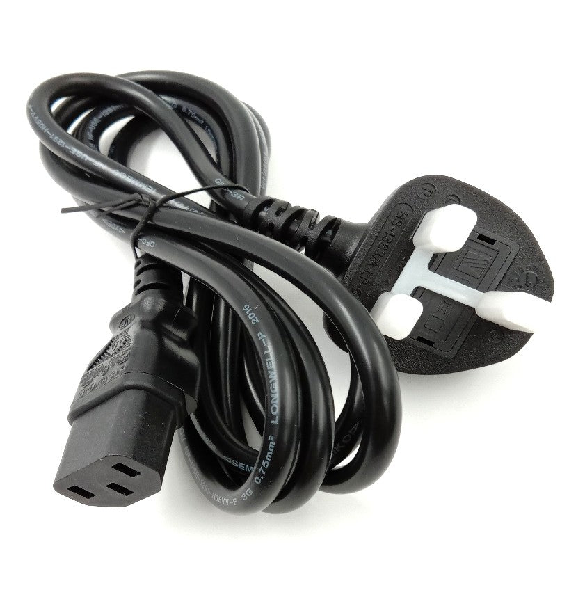 2-PACK Dell 3-Pin Plug UK IEC Kettle Power Cord ( 016583 ) NEW