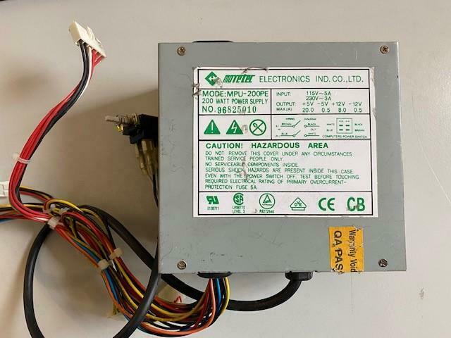 MOVETER ELECTRONICS 200W PSU ( MPU-200PE 96825010 ) ASIS
