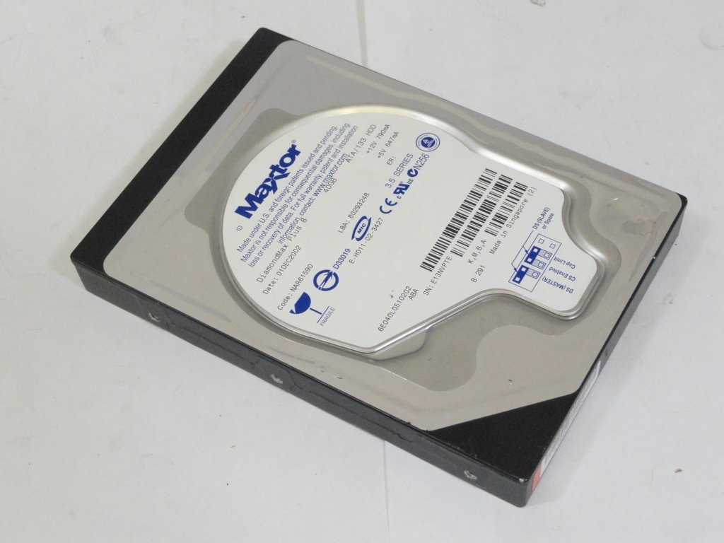 PR01401_6E040L0_HP-Compaq Maxtor 40Gb IDE 7200rpm 3.5in HDD - Image2