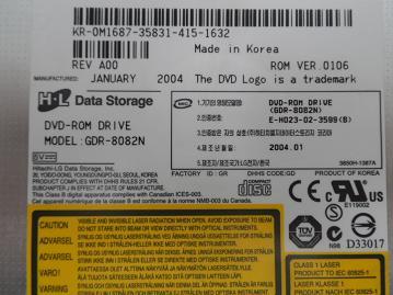 PR19287_0M1687_H.L Data Storage GDR-8082N 24x DVD-Rom Drive - Image2