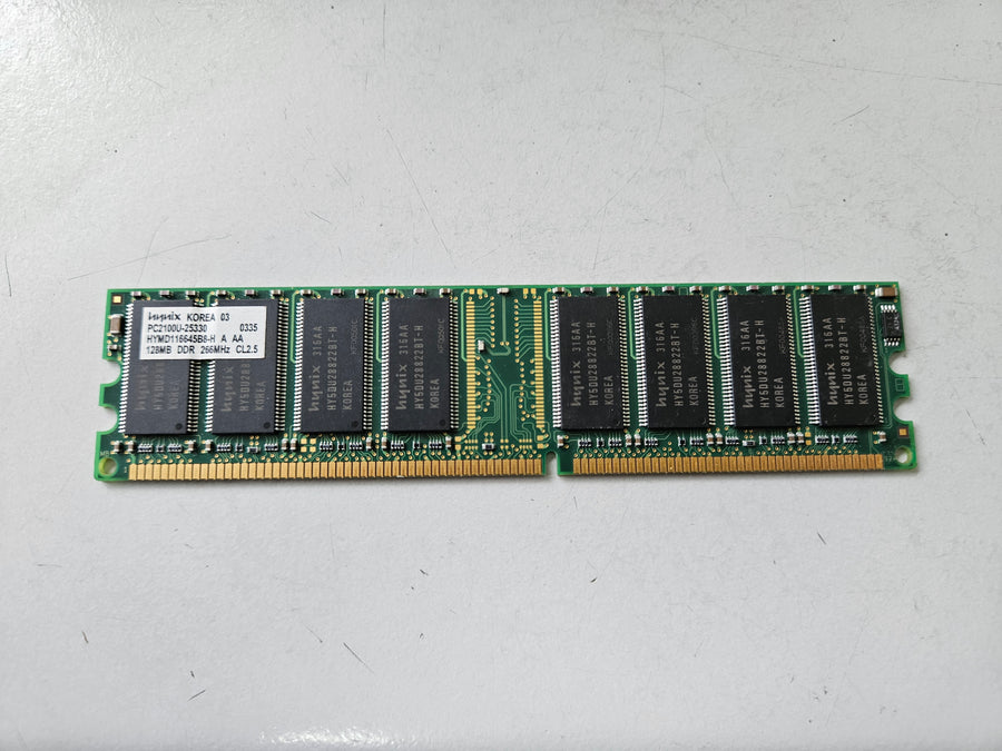 Hynix 128MB PC2100 DDR-266MHz CL2.5 184-Pin DIMM ( HYMD116645B8-H ) REF