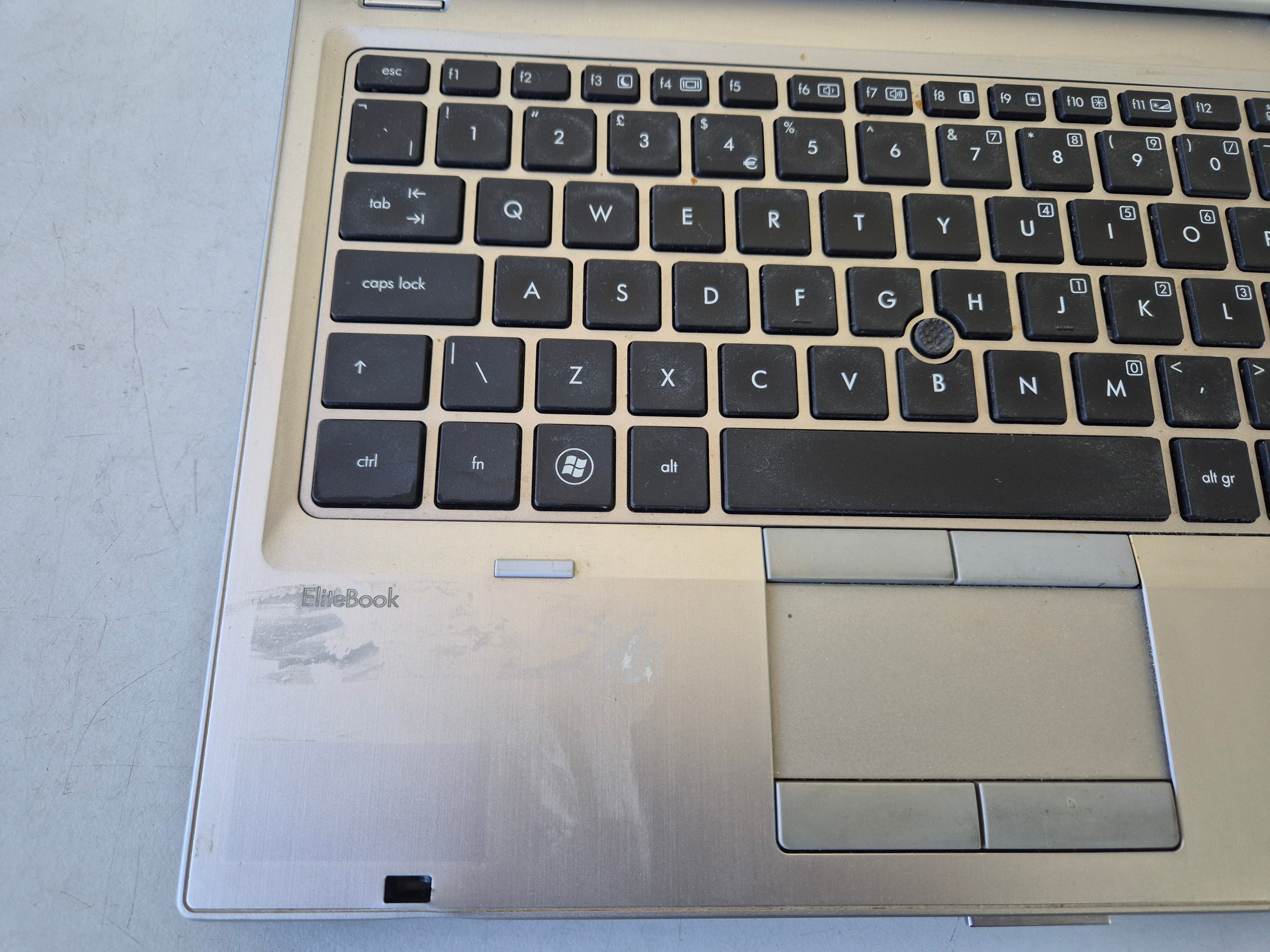 HP EliteBook 2560p NO HD NO OS 4GB RAM DVD i5 12.5" Laptop SPR