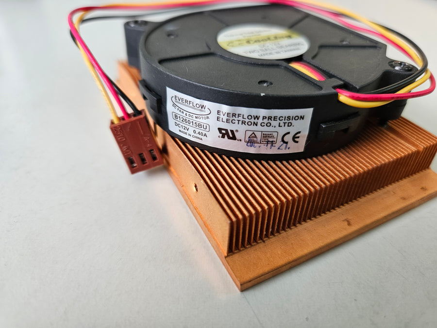 CooLJag Everflow DC12V 0.40A CPU Cooler Fan with Heatsink ( B126015BU ) USED