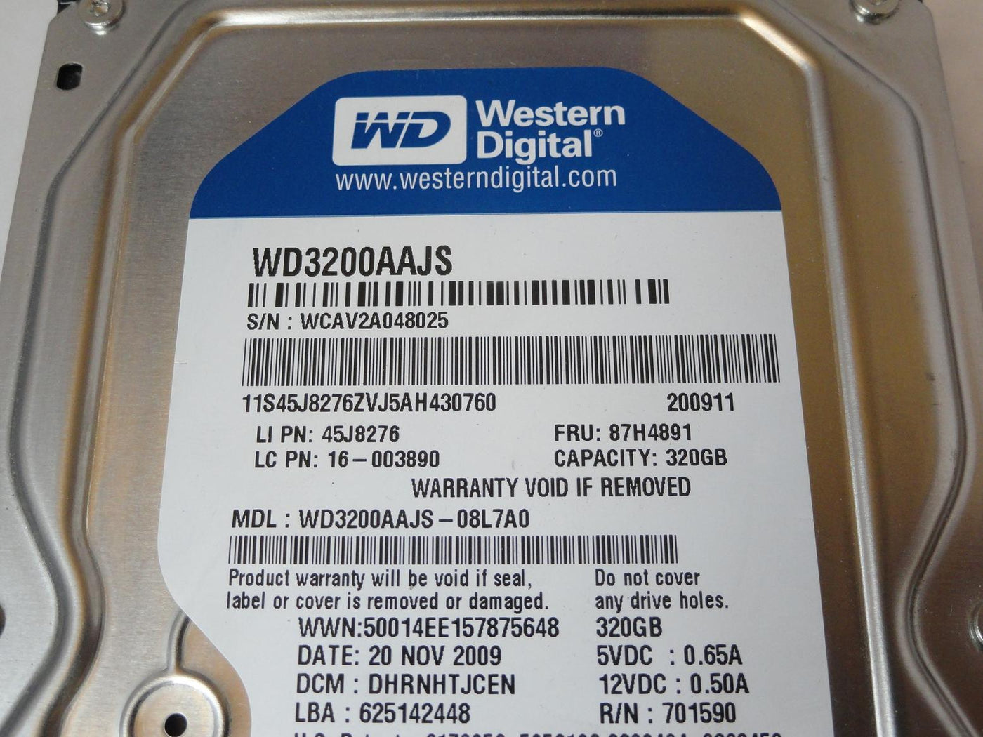 PR24645_WD3200AAJS_WD Lenovo 320GB SATA 7200rpm 3.5in HDD - Image3