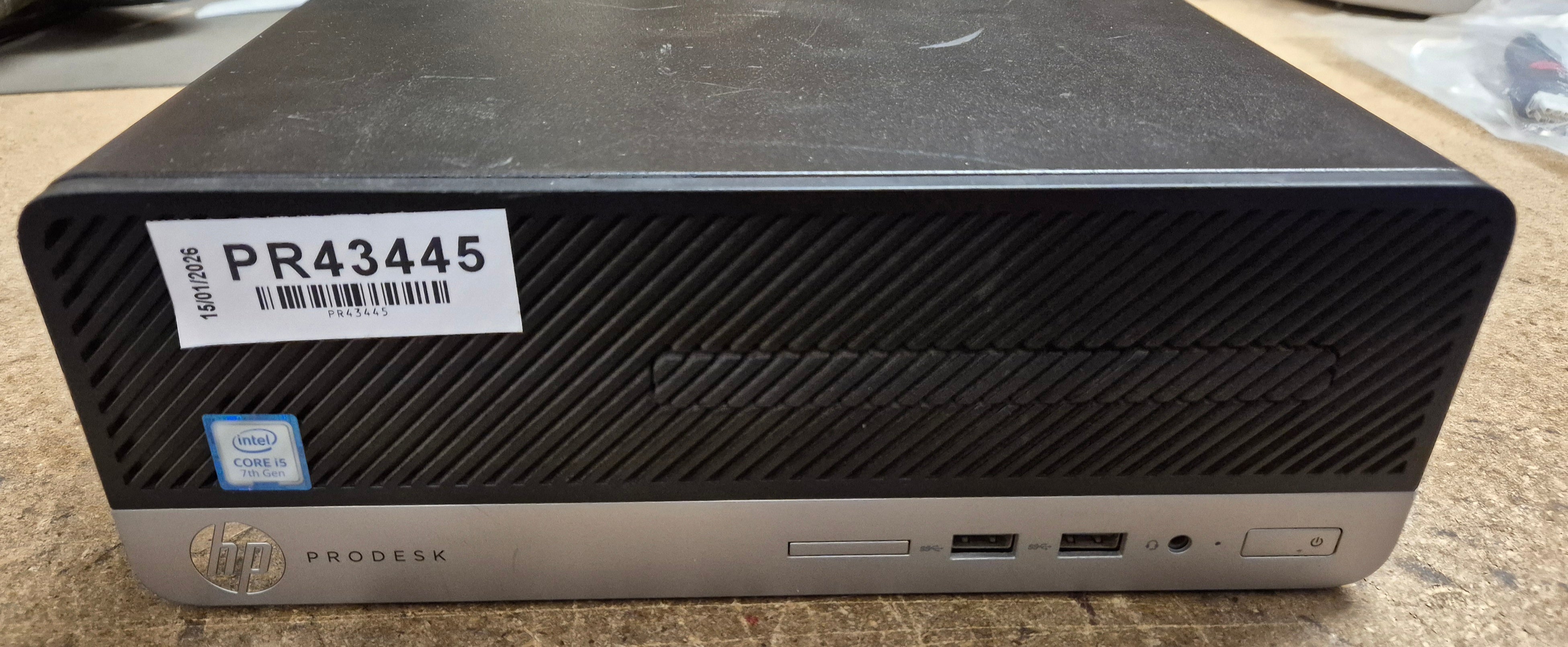 HP ProDesk 400 G4 SFF 250GB SSD DVD 8GB RAM i5-7500 3.4GHz Win10 PC ( 1JJ60ET#ABU ) USED