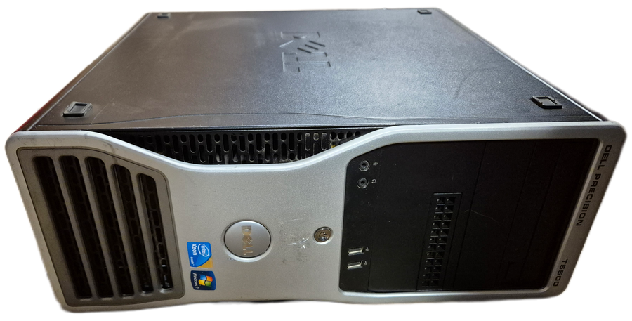 Dell Precision T5500 Xeon 5690 3.47GHz 360GB HDD 48GB RAM DVD Linux Win7Pro COA present USED