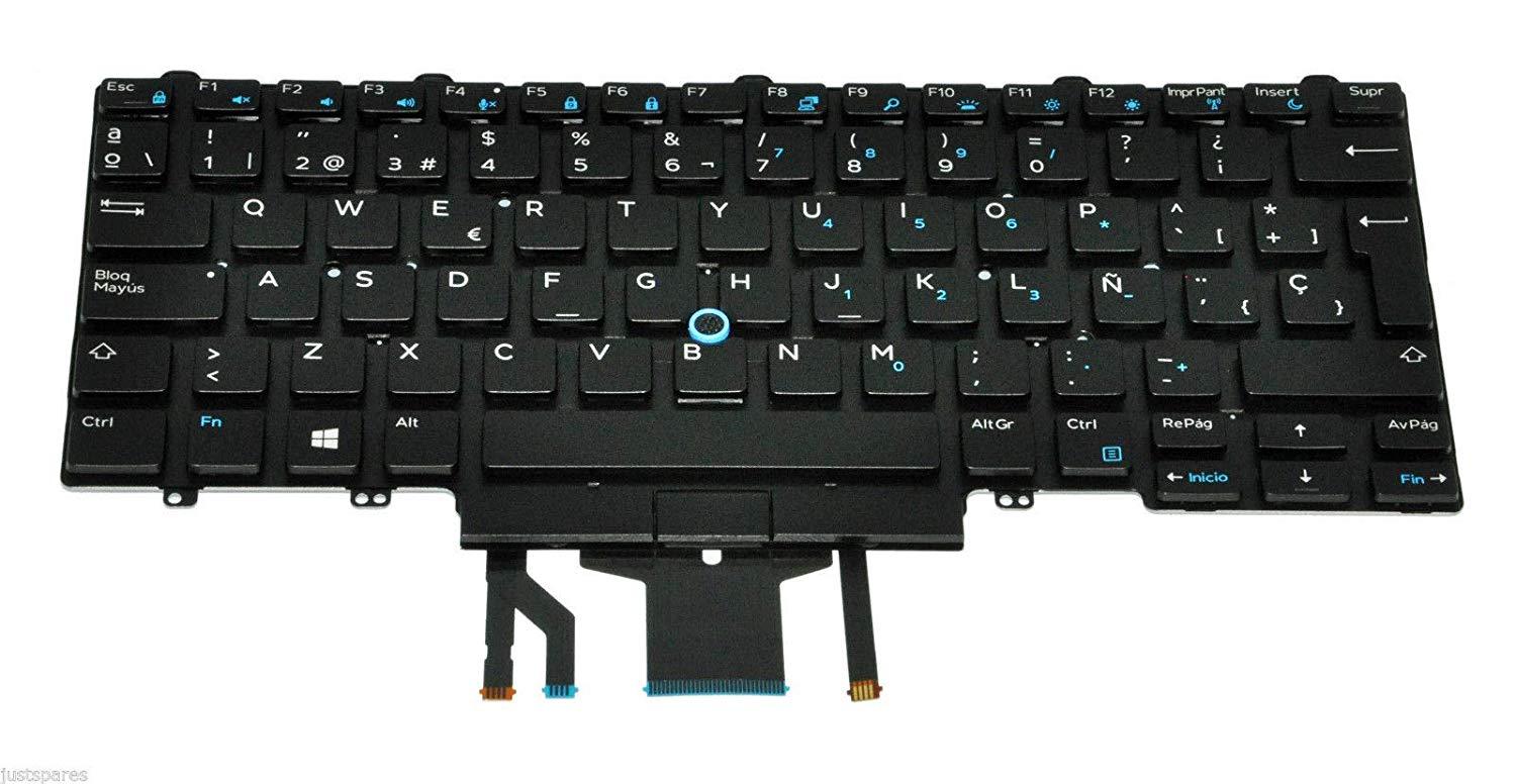 DELL Genuine Latitude Spanish Layout Dual Pointing Backlit Keyboard (6VTCP NEW PLAIN PACKAGING)