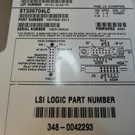 Seagate LSI 36GB SCSI 80 Pin 10Krpm 3.5in HDD ( ST336704LC 9N7006-051 348-0042293 ) USED