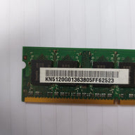 Hynix 512MB PC2-4200 DDR2-533MHz non-ECC Unbuffered CL4 200-Pin SoDimm Dual Rank Memory Module (HYMP564S64BP6-C4)