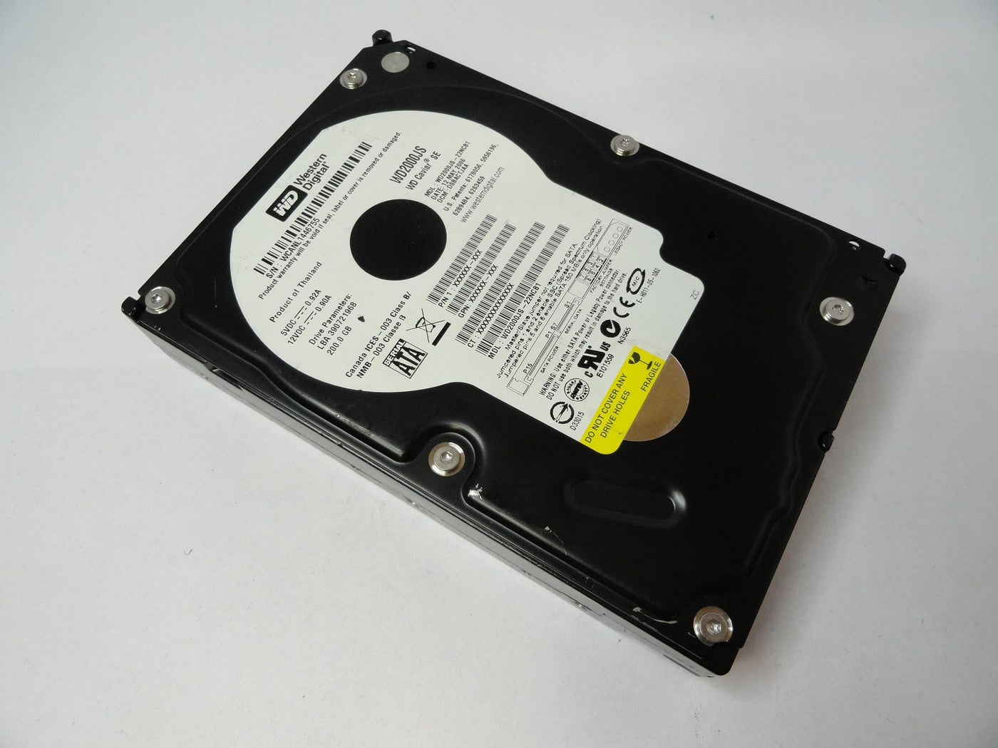PR22436_WD2000JS-22NCB1_Western Digital 200Gb SATA 7200rpm 3.5in HDD - Image3