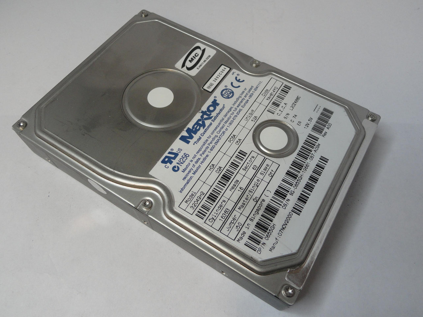 Maxtor Dell 20Gb IDE 5400rpm 3.5in HDD ( 32049H2 0655GH ) REF