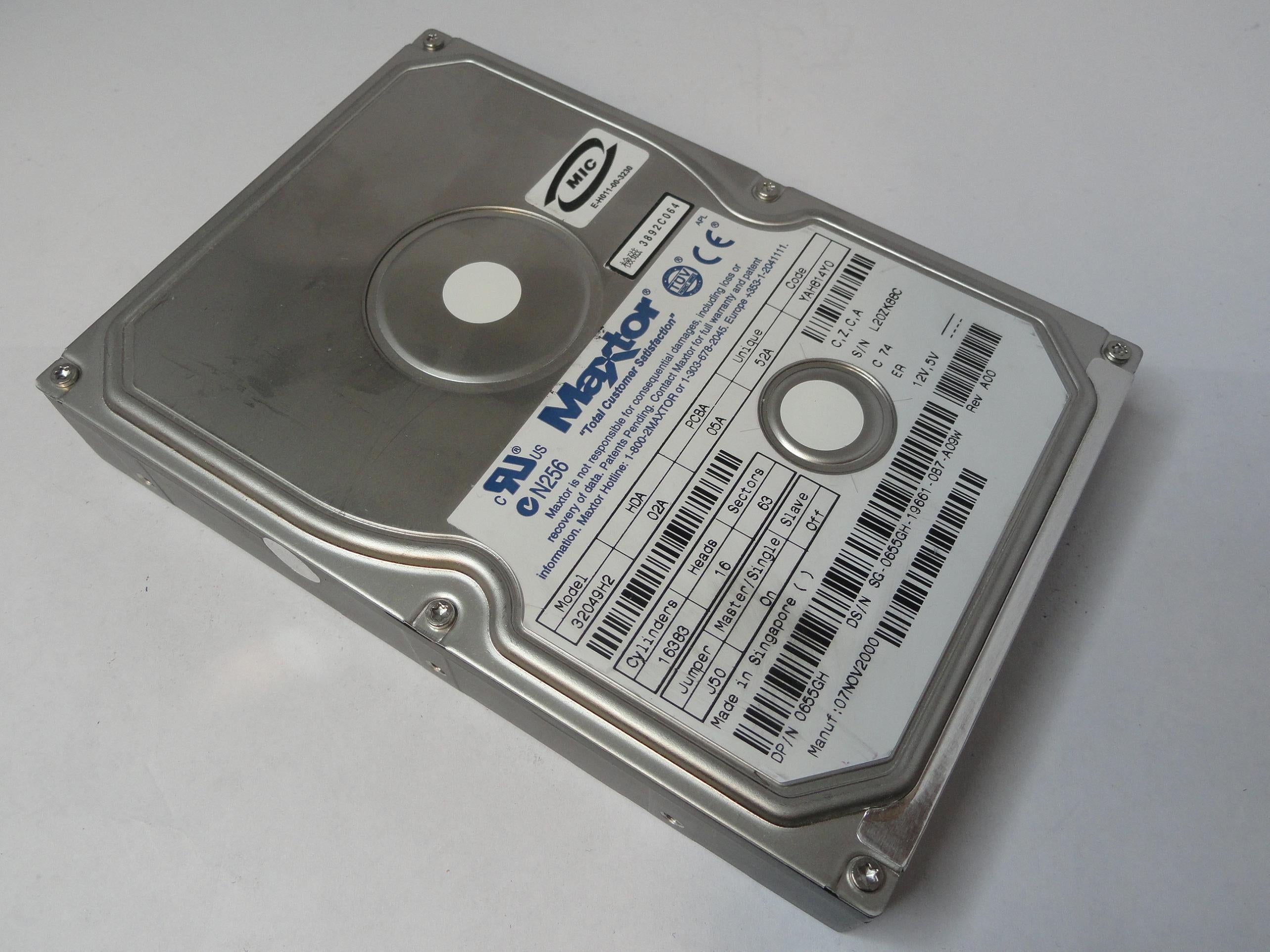 Maxtor Dell 20Gb IDE 5400rpm 3.5in HDD ( 32049H2 0655GH ) REF