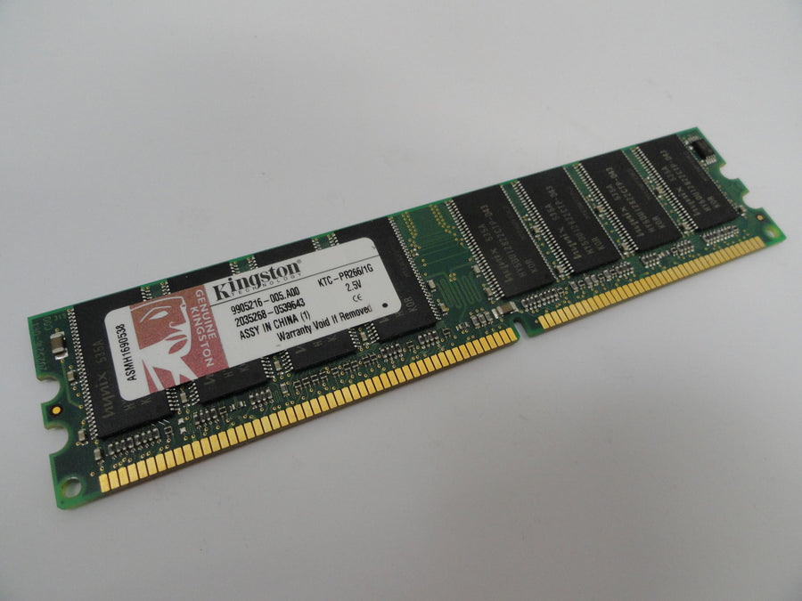 Kingston 1Gb PC2100 DDR266 SDRAM DIMM RAM Module ( KTC-PR266/1G 9905216-005.A00 ) REF