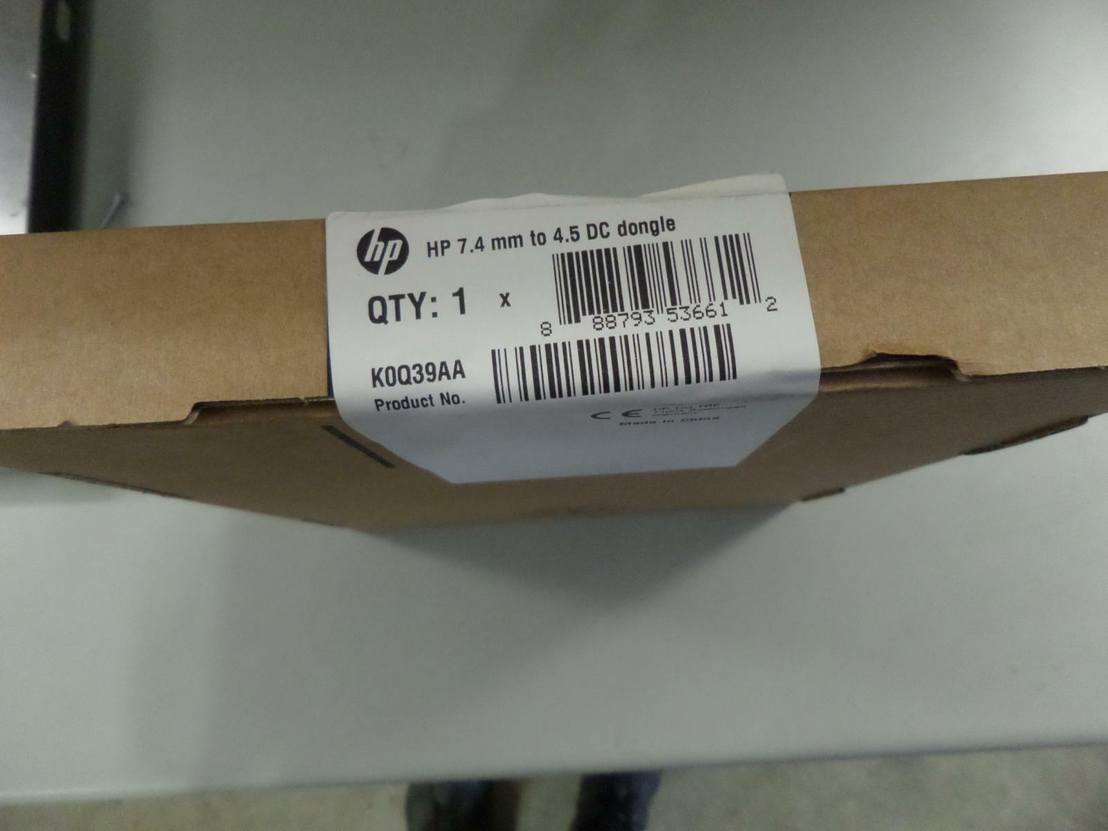 HP 7.4 mm to 4.5 DC Dongle ( K0Q39AA ) NEW