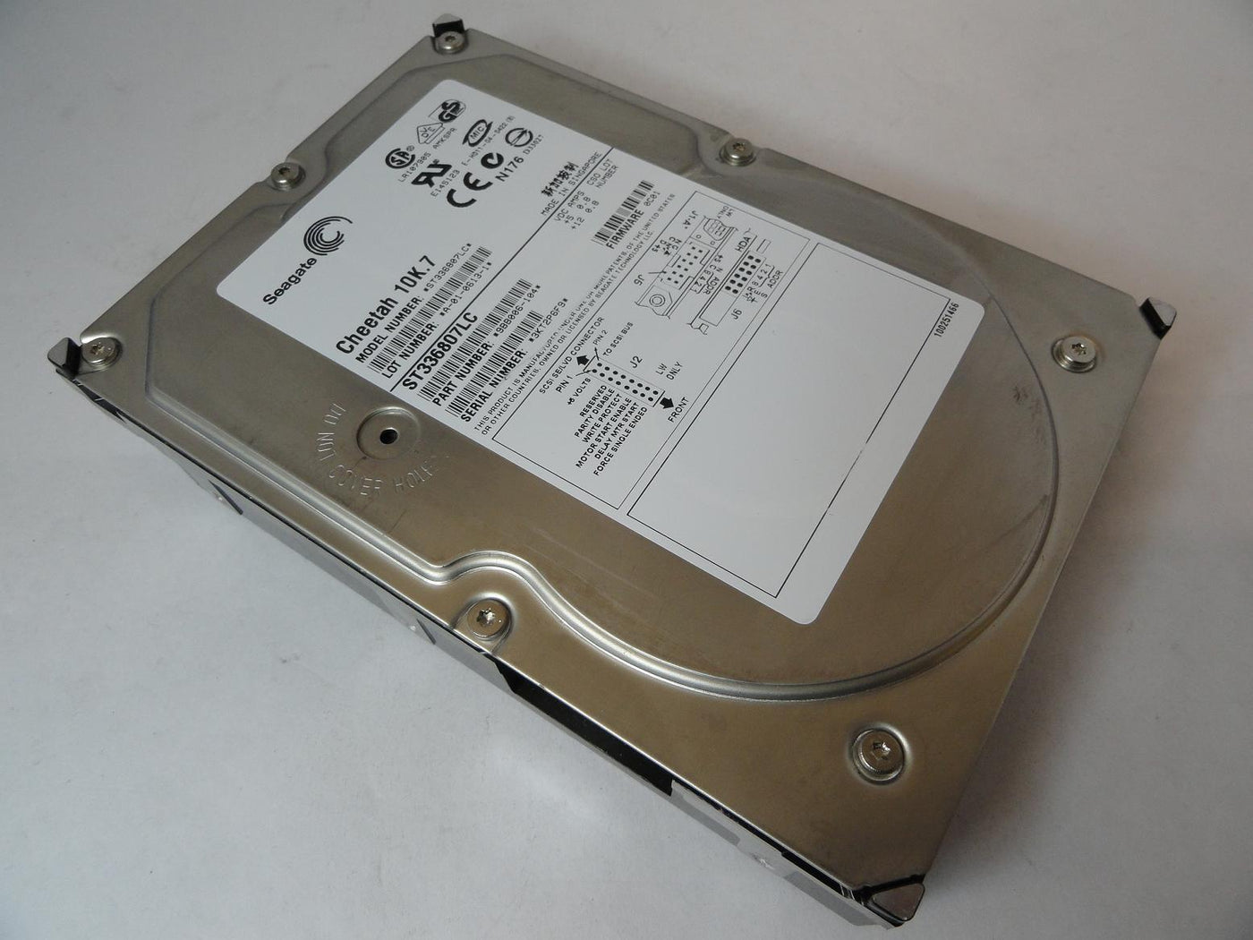 9BB006-104 - Seagate 36GB SCSI 80 Pin 10Krpm 3.5in Cheetah 10K.7 HDD - Refurbished