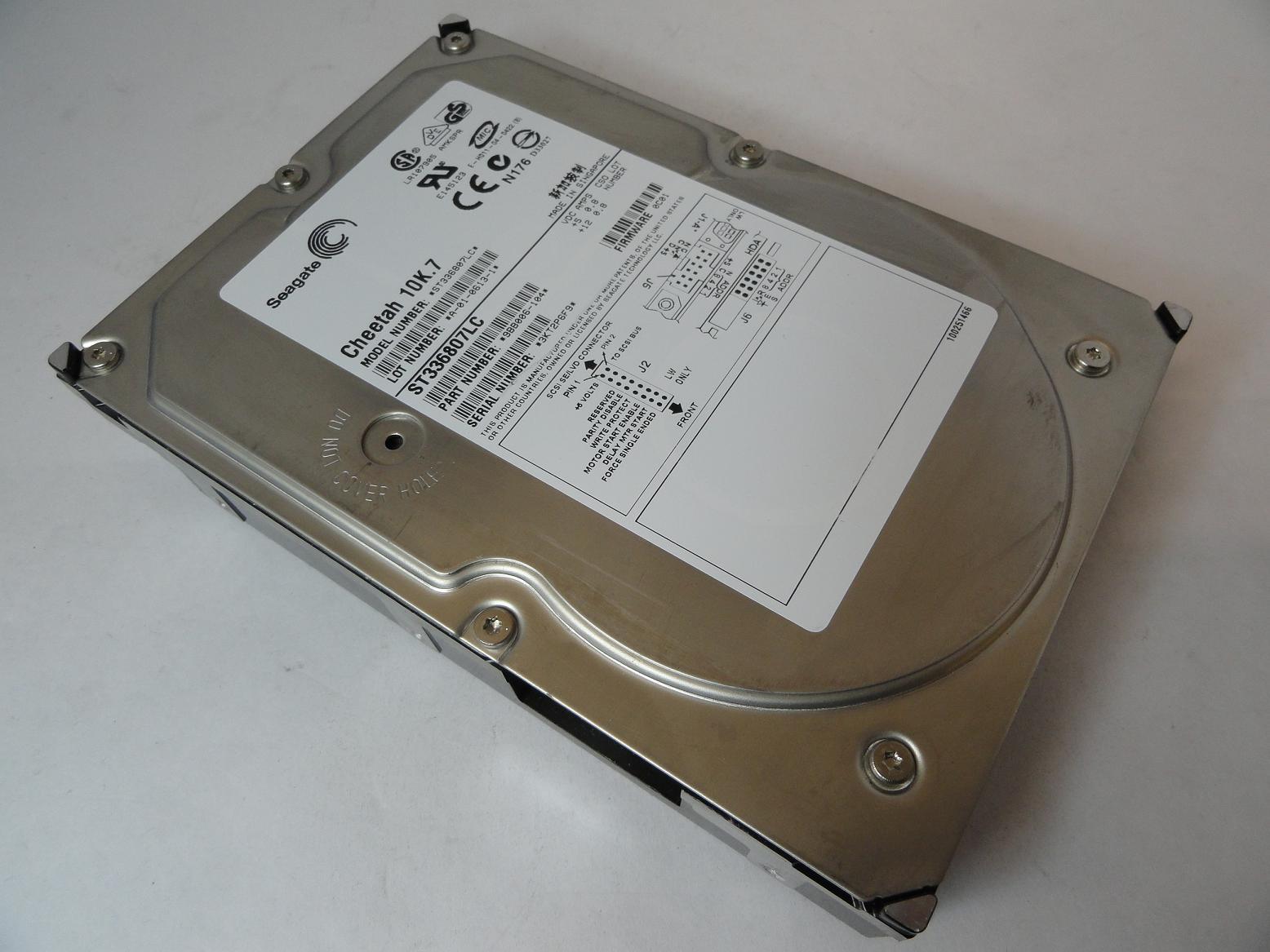 9BB006-104 - Seagate 36GB SCSI 80 Pin 10Krpm 3.5in Cheetah 10K.7 HDD - Refurbished