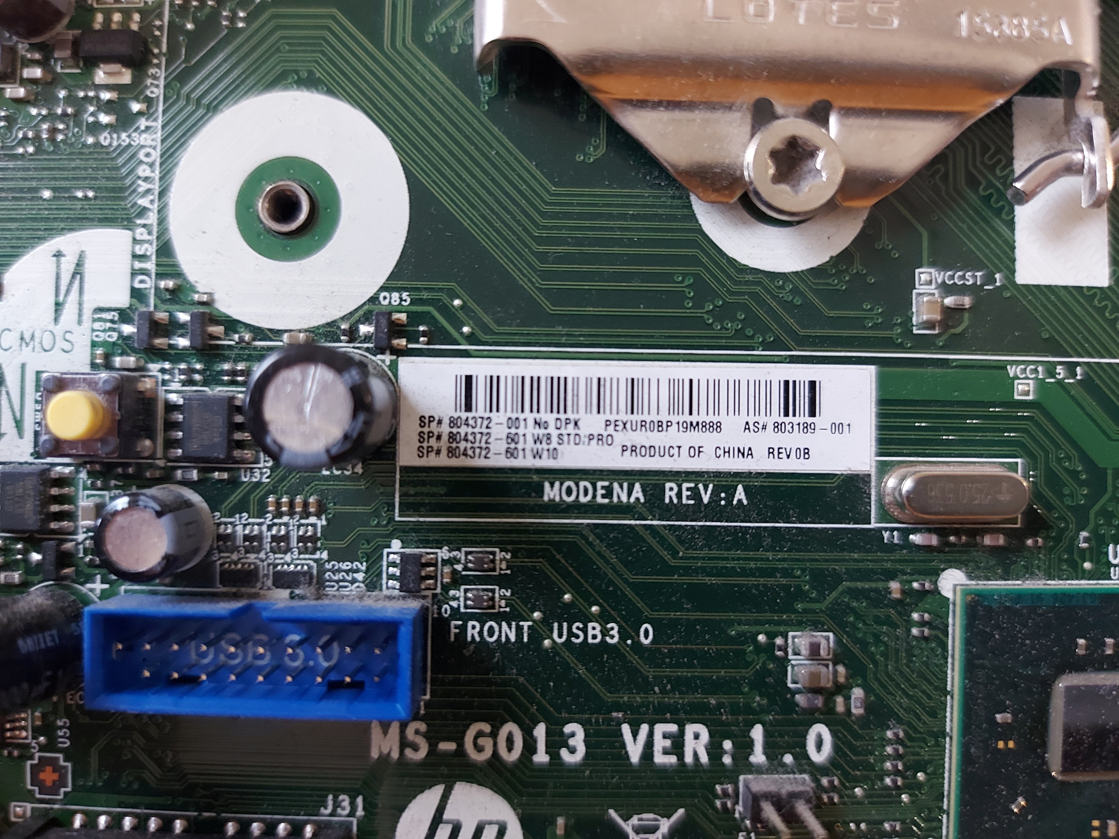 HP ProDesk 400 G2 SFF MS-G013 Motherboard LGA1150 804372-001