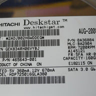 PR24341_0A36884_Hitachi HP 160GB SATA 7200rpm 3.5in HDD - Image3