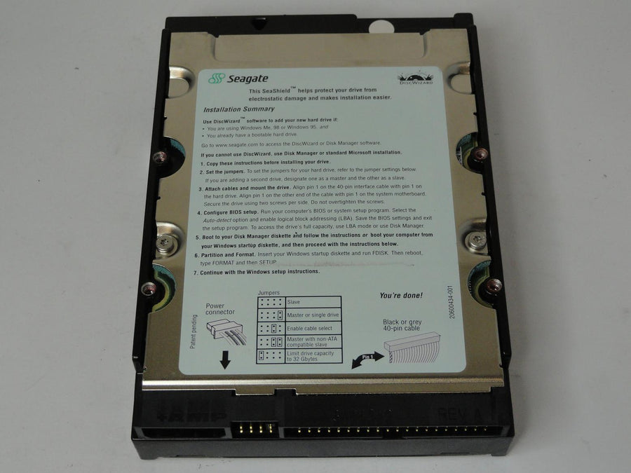 PR12980_9T6004-001_Seagate 20GB IDE 7200rpm 3.5in HDD - Image2