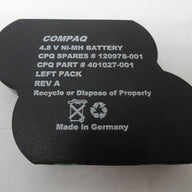 PR16623_120978-001_HP 4.8v Ni-MH Back Up Battery Left From DL580R01 - Image2