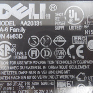 Dell AC Adapter Input 100-240v Output 20v 3.5a ( 9364U AA20031  6130015277304 Dell USED )