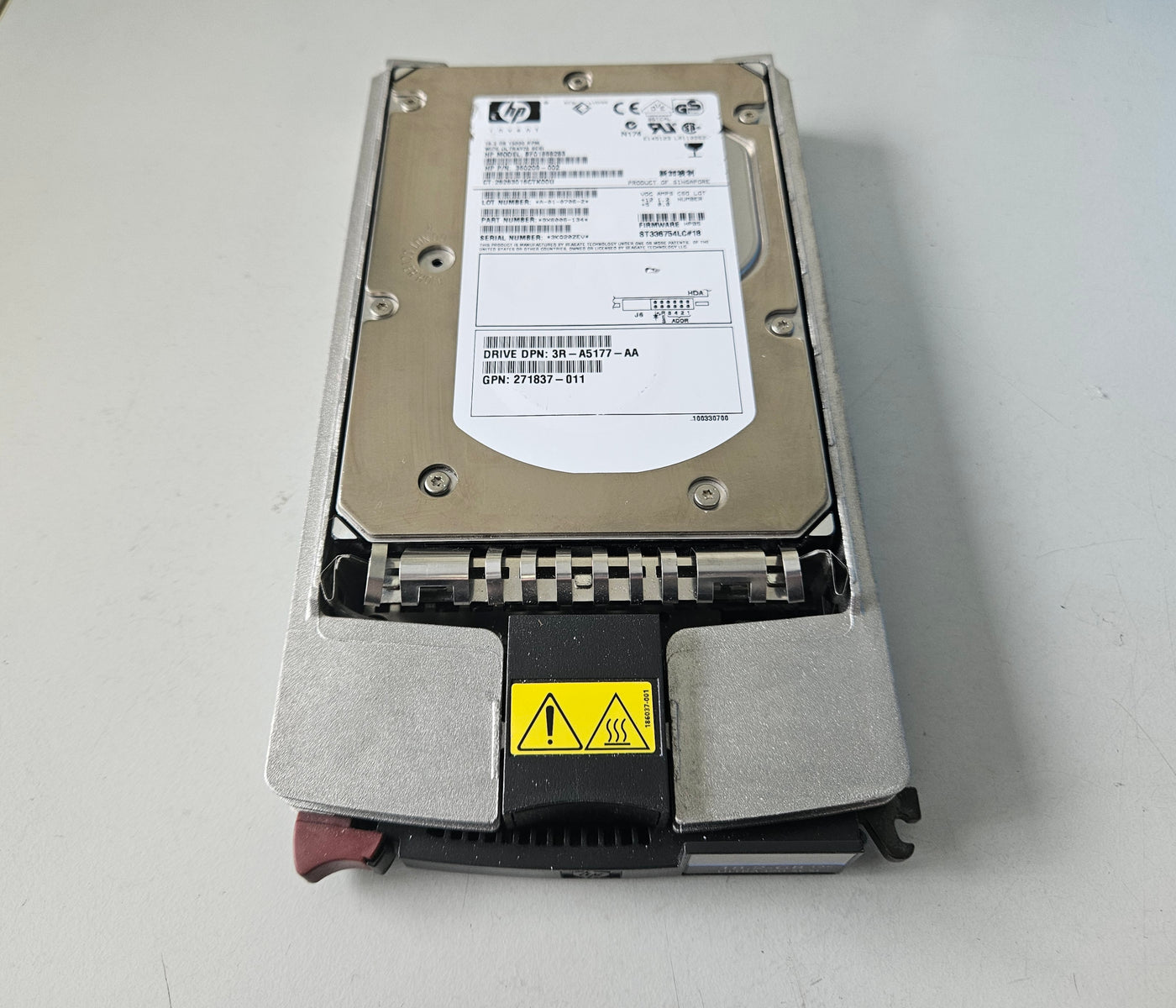 HP Dell Seagate 18.2GB 3.5" SCA80 HDD ( 360209-002 BF01888283 3R-A5177-AA 271837-011 9X6006-134 ST336754LC#18 ) USED 