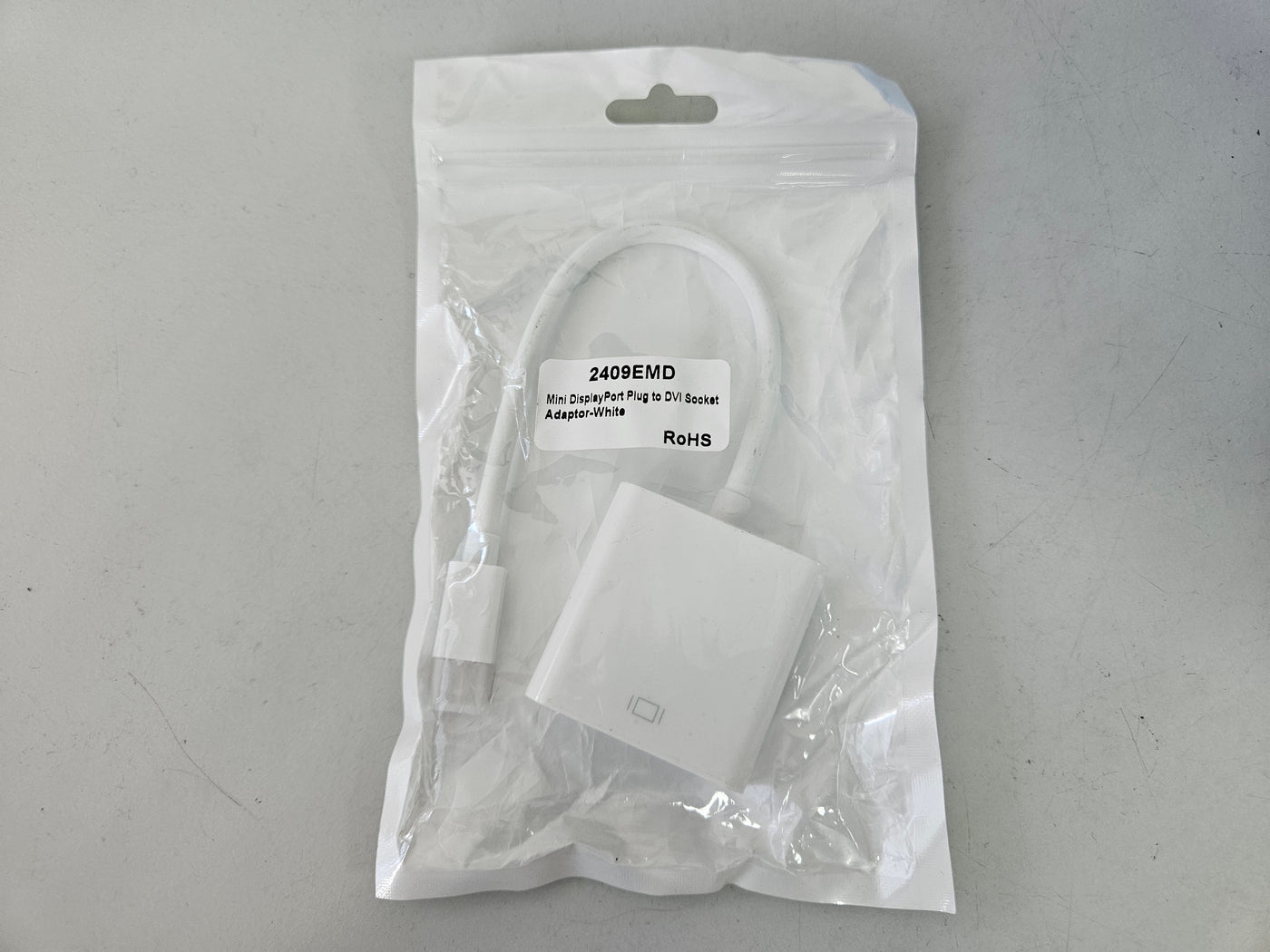Videk Mini DisplayPort Plug to DVI Socket Adaptor - White ( 2409EMD ) NEW