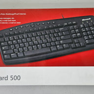 Microsoft Wired Black Keybord 500 Win32 PS/2 ( ZG6-00010 ) NEW
